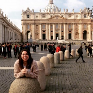 Sofia at St. Peter's in Italy